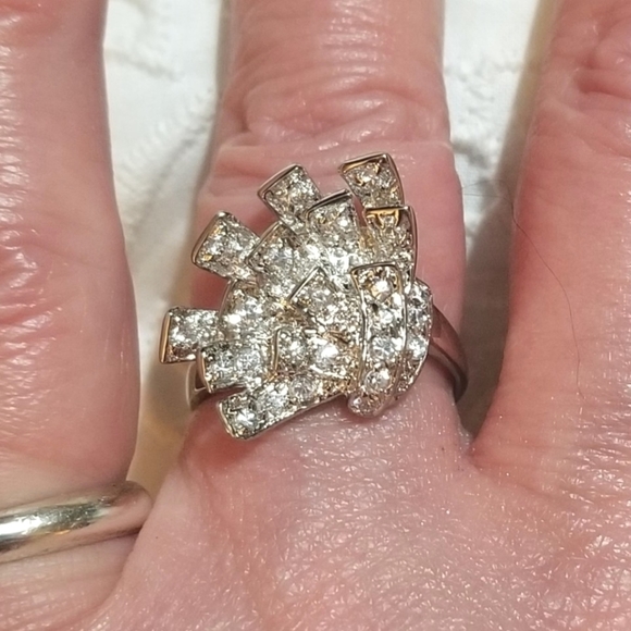 Antique Jewelry - Antique Art Deco White Topaz Sterling Silver Ring
